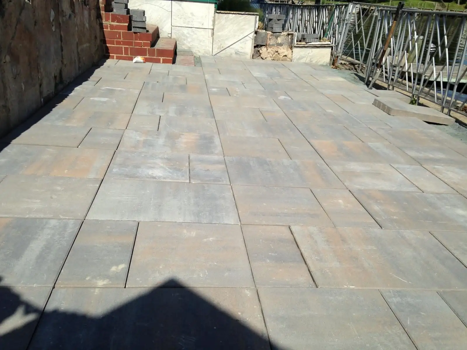 Completed paver patio